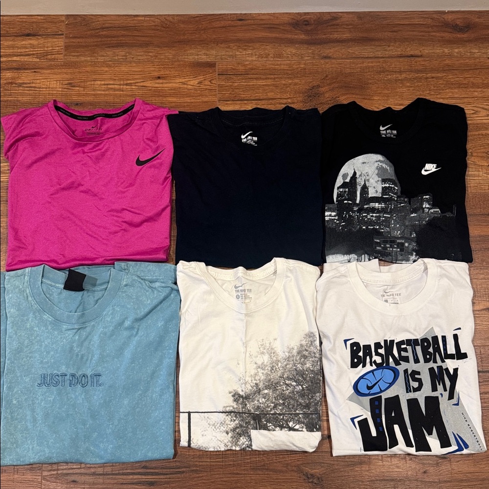 Men’s 6 T-Shirt Nike Lot sz: Large